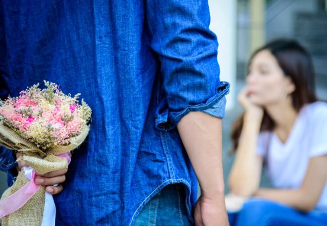 Say sorry to partner