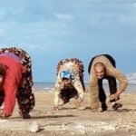 Family walk like animals