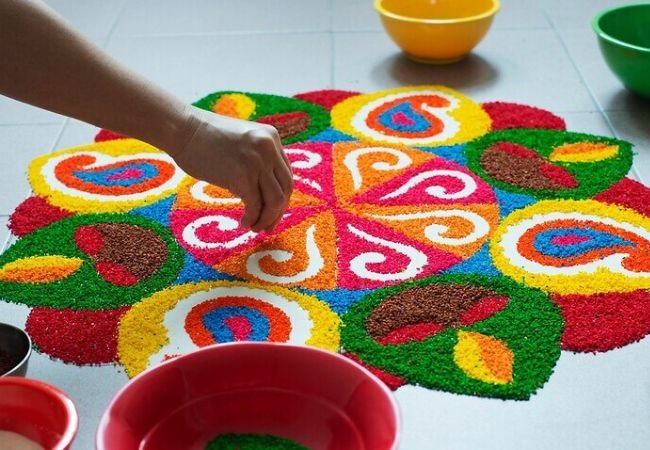 Vastu tips for Rangoli