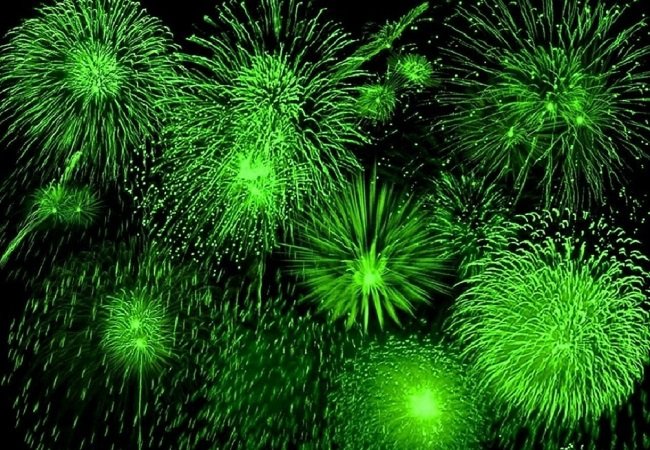 Green Fireworks