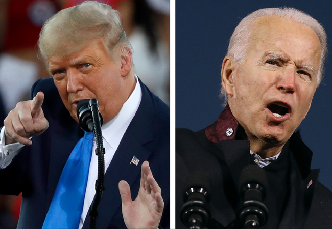 Donald trump on joe biden