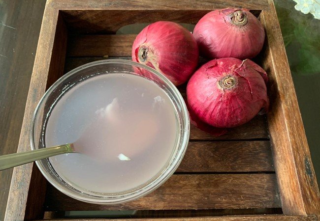 Onion juice benefits