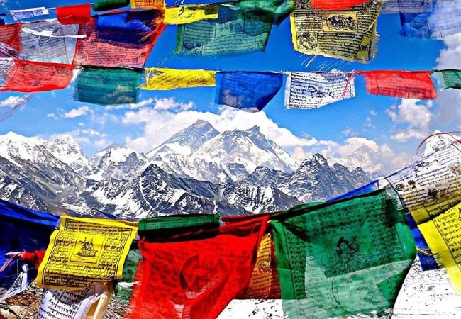 Tibetan prayer flags